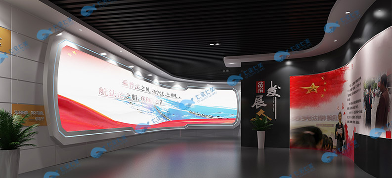 畢節(jié)法治教育基地建設-學校法治科普教育展館實施方案-青少年法制館設備-多媒體法治文化教育館設計平面圖