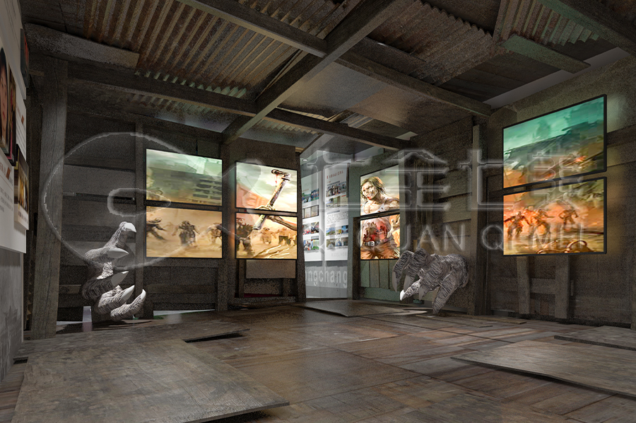 青少年禁毒教育中心實施方案-禁毒教育館智慧設備-校園毒品預防教育中心設計平面圖