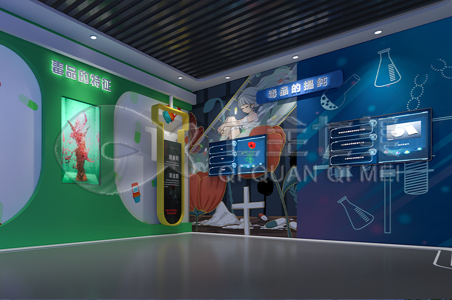 校園禁毒宣傳展廳 ，青少年禁毒教育展廳 ，校園禁毒教育基地