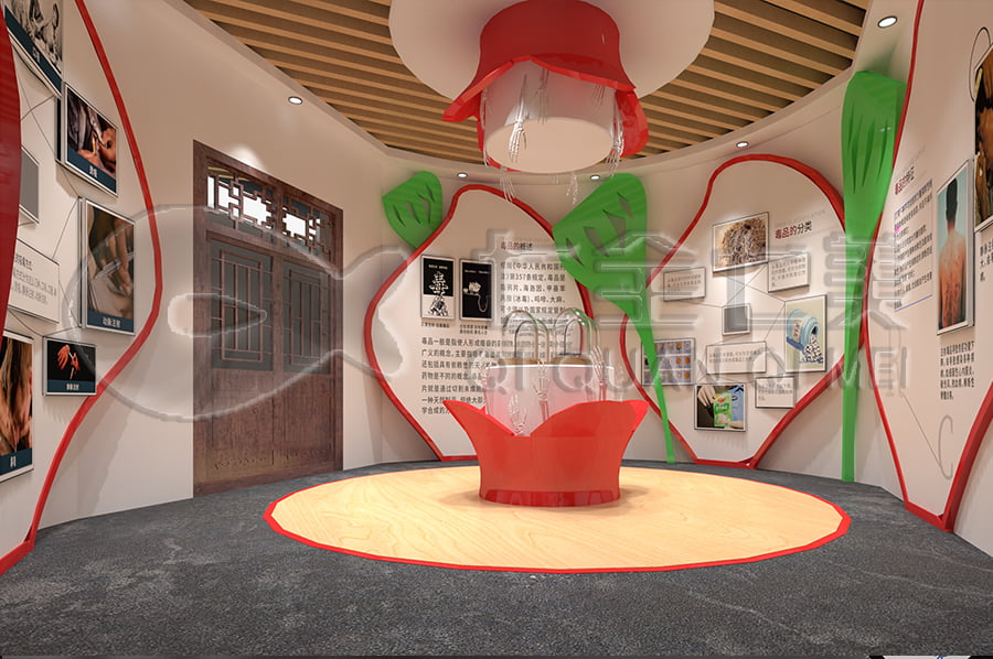 毒品預(yù)防教育，小學(xué)生，禁毒教育基地，展廳設(shè)計(jì)