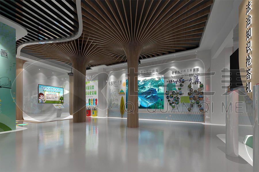 青少年法治教育展館，法治文化教育基地設備，法院法治示范基地設計平面圖