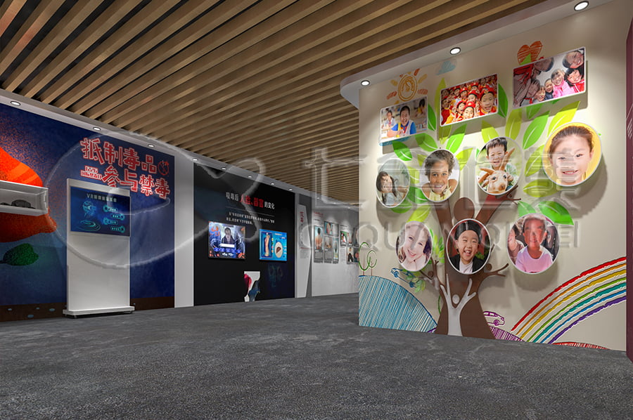 禁毒教育基地設(shè)計方案，智慧禁毒防艾展廳施工，禁毒防艾示范基地規(guī)劃設(shè)計公司