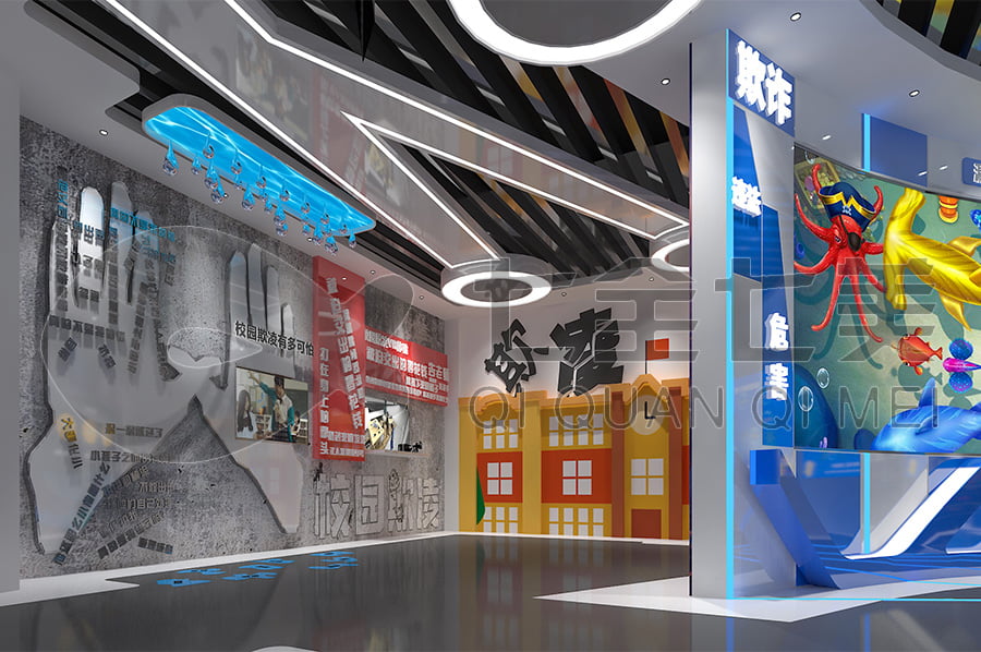 普法館，普法宣傳展廳解決方案公司，法院法制教育展館設計圖片